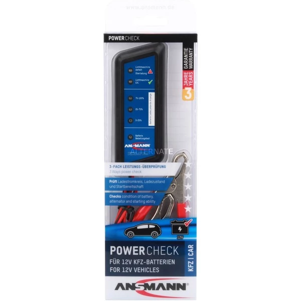 Meilleure vente 🌟 Ansmann Vehicle Power Check Testeur De Piles Et D'énergies Noir, Appareil De Mesure 👍 – Image 4
