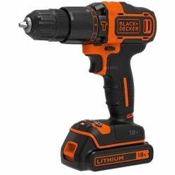 Vente flash ⌛ BLACK+DECKER BDCHD18KB Noir, Orange, Perceuse à Percussion ✨
