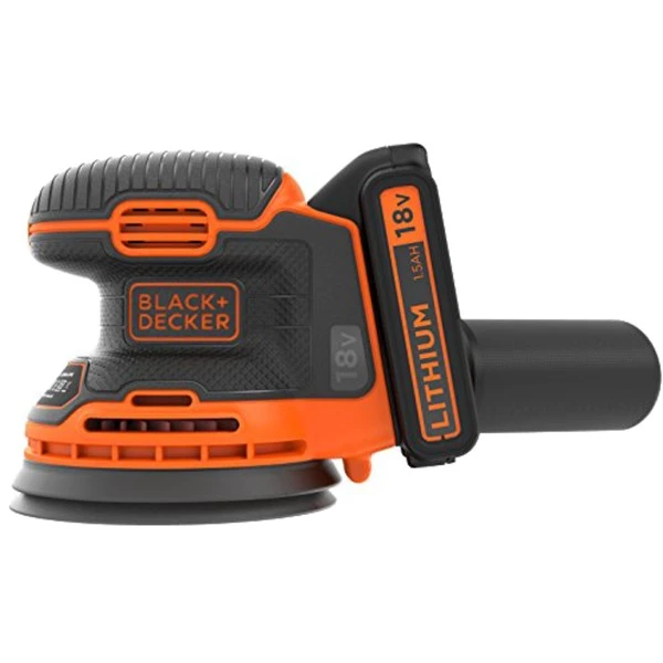 Le moins cher 👍 BLACK+DECKER BDCROS18 Ponceuse Portative Ponceuse Orbitale 12000 Tr/min Noir, Orange 😀 – Image 2