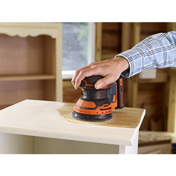 Le moins cher 👍 BLACK+DECKER BDCROS18 Ponceuse Portative Ponceuse Orbitale 12000 Tr/min Noir, Orange 😀 – Image 4