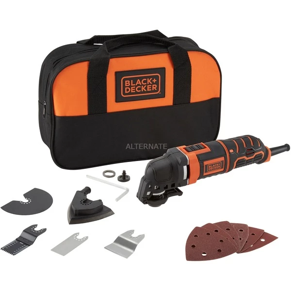 Remise 🥰 BLACK+DECKER MT300SA2 Outil Multi-fonctions Oscillant Noir, Orange, Outil De Multi Fonction ✔️